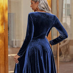 Zeagoo Women's Velvet Dress Elegant Evening Dress