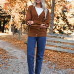 Zeagoo Women's Oversized Button Sweaters Open Front Cardigans