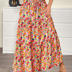 Zeagoo Womens Casual Maxi Skirts High Waist Boho Skirts