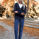 Zeagoo Women's Oversized Button Sweaters Open Front Cardigans