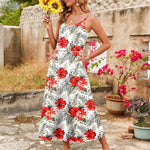 Zeagoo Womens Maxi Dress Spaghetti Strap Casual Printed Dress