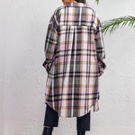 Zeagoo Womens Plus Size Flannel Plaid Button Down Shacket Jacket