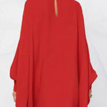 Simple Long Batwing Sleeves Solid Color Round-Neck Mini Dresses