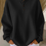 Stella | Cozy Waffle Knit Henley