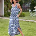 Zeagoo Women's Summer Maxi Dress Casual Sleeveless Sundress