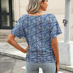 Zeagoo Women's Short Sleeve Shirts V Neck Blouse