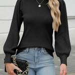 Zeagoo Womens Sweaters Fall Long Sleeve Shirts Ribbed Knit Outfits