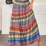 Zeagoo Womens Casual Maxi Skirts High Waist Boho Skirts