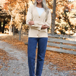 Zeagoo Women's Oversized Button Sweaters Open Front Cardigans