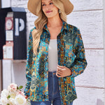 Zeagoo Womens Button Down Shirt Long Sleeve Blouse Business Work Tops Dressy Casual Floral Printed Outfits with Pocket