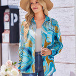 Zeagoo Womens Button Down Shirt Long Sleeve Blouse Business Work Tops Dressy Casual Floral Printed Outfits with Pocket
