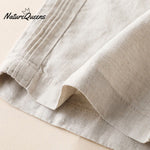 Summer thin cotton linen wide-leg pants