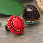 Turquoise Weave Ring