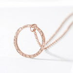 LUXE Organic Open Circle Necklace
