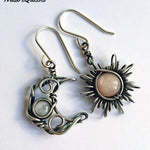 Vintage Sun Moon Earrings