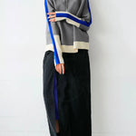 Long Sleeves Contrast Color Split-Joint High Neck Hoodies&Sweatshirt Sweatshirt Tops Tops
