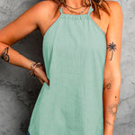 Halter Solid Sleeveless Summer Top