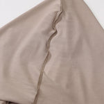 Long Sleeves Plus Size Solid Color Split-Joint Hooded Maxi Dresses