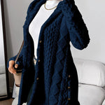 Aria ��� Cozy Argyle Knit Coat