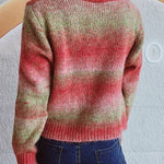 Rainbow Candy Color Sweater Jacket