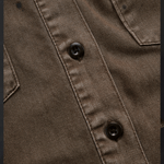 Vintage Washed Taupe Western Slim Fit Button-Down Shirt