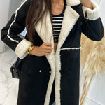 Fashionable Lamb Wool Patchwork Casual Jacket