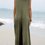 Harper Pocketed Wide Leg Suspender Relaxed Jumpsuit