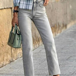 Brydie Gray Casual Jeans