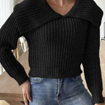 New Fashion Trend Design Lapel Sweater