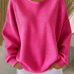 Elora | Textured Pink Sweater