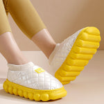 Warm Indoor Non-Slip Waterproof Soft Sole Padded Flat Shoes