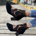 JOLIE��� - Chic Lace Heeled Boots