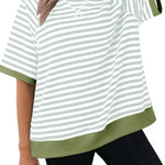 Women's Oversized Striped T Shirts