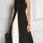 A-Line Loose Solid Color Round-Neck Vest Top
