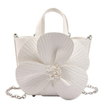 Flower Shape Pleated Split-Joint Bags Crossbody Bags Handbags Tote Bags