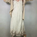 Fashionable V-neck Suspender Lace Splicing Casual Midi Dress