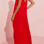 KIMONIE Pocket Plain Maxi Dress