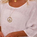 Women's Cotton And Linen Casual Loose Tops