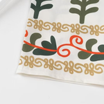 Positioning Plant Leaf Print Long Dress