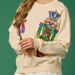 Christmas Soldier Sequined Fashion Casual Sweatshirt