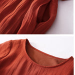 Cotton And Linen Embroidered Loose Dress