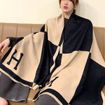 Original Warm Letter Print Shawl&Scarf