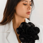 Flower Shape Solid Color Brooch Accessories