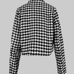 Long Sleeves Loose Printed Stand Collar Jackets Outerwear