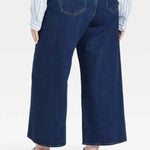 Women's High-Rise Sailor Wide Leg Ankle Jeans