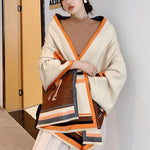 Personality Warm Cartoon Print Shawl&Scarf
