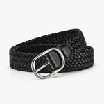 Margovil Faux Leather Metal Buckle Adjustable Braided Belt