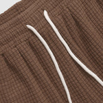 Men's solid color corduroy texture long sleeve + pants set