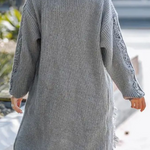 Casual Fringed Trim Weave Cardigan Collar Outerwear