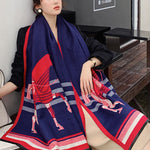 Personality Warm Cartoon Print Shawl&Scarf